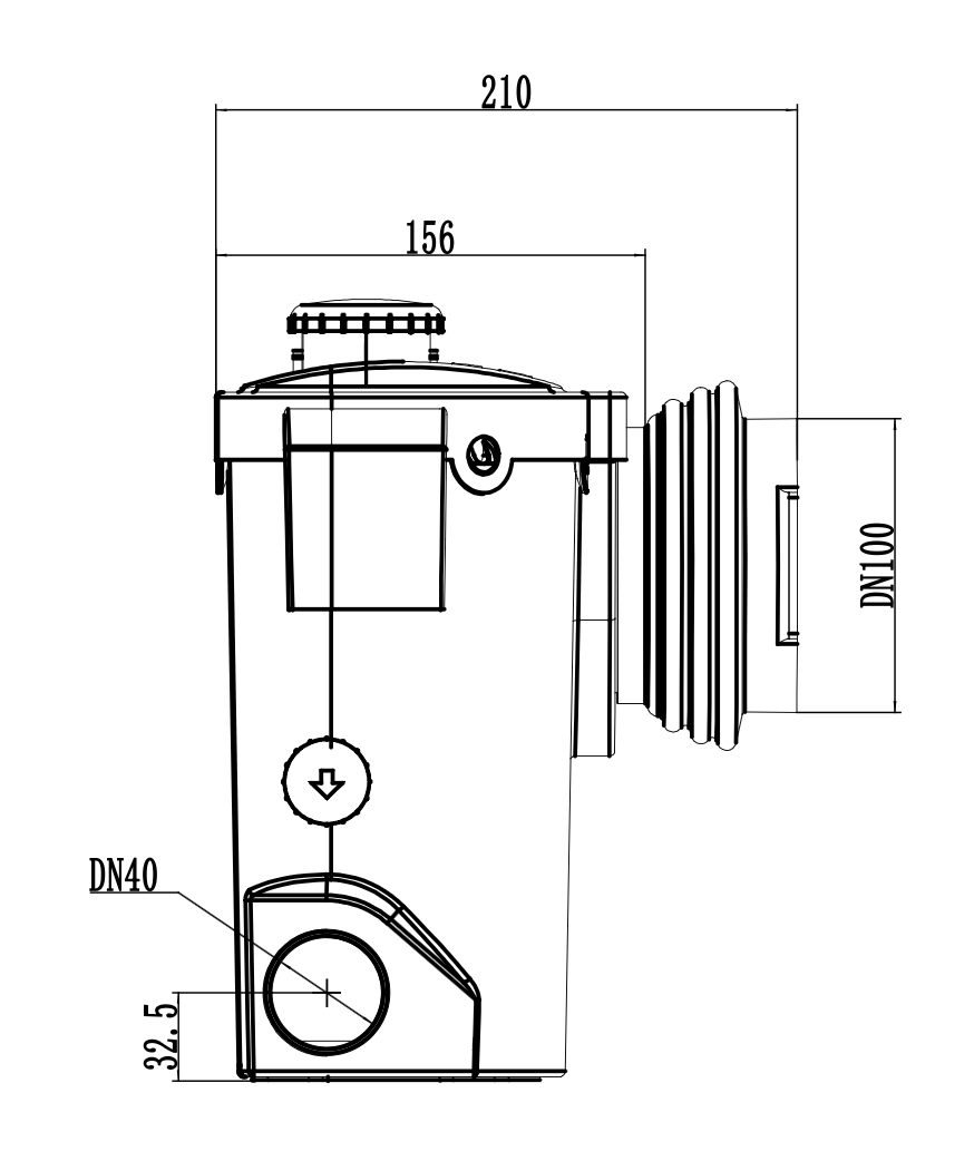 LMPC Slim 500w Macerator Pump 4 Inlets WC Shower & Basin