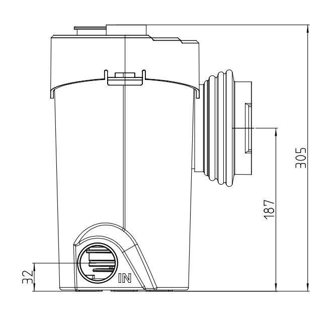 LMPC Slim 700w Heavy Duty Macerator Pump 4 Inlets WC Shower & Basin