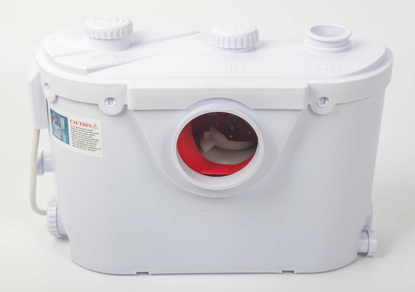 LMPC Slim 500w Macerator Pump 4 Inlets WC Shower & Basin