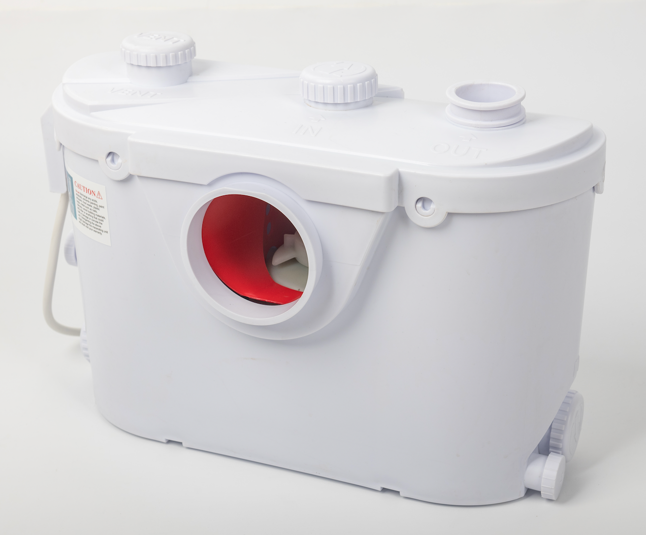 LMPC Slim 500w Macerator Pump 4 Inlets WC Shower & Basin