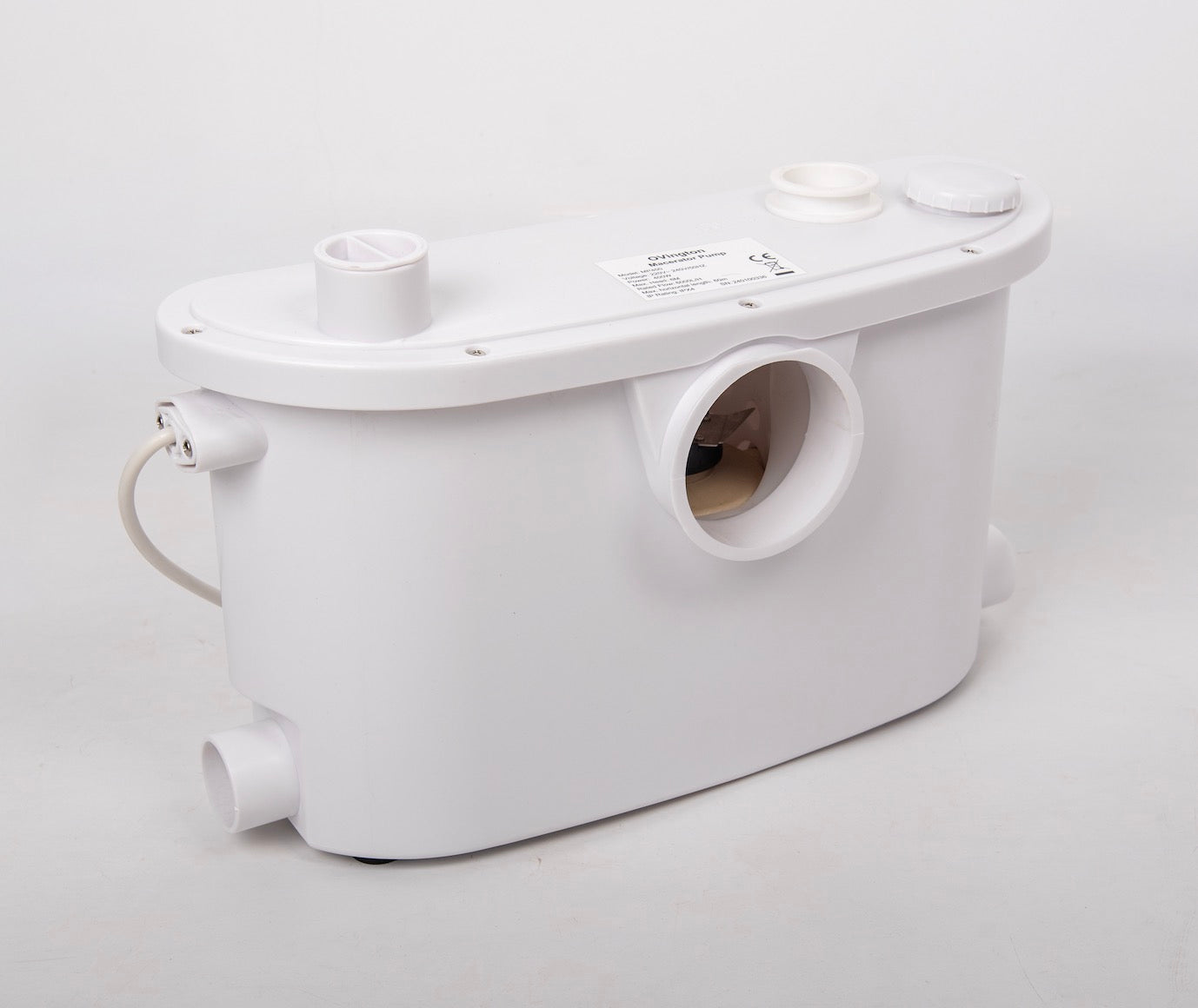 The Ovington Sanitary Slim Macerator Waste Pump System is a smart and convenient way to dispose of waste water from your bathroom fixtures. It can handle waste from toilets, basins, showers, and baths, and macerate it into fine particles that can be easily pumped into the main sewage line.